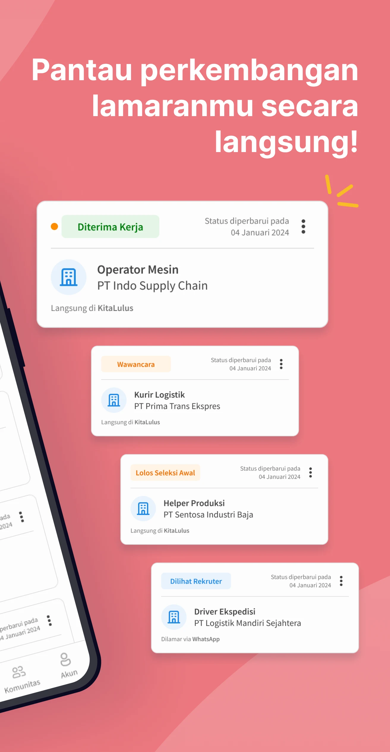 KitaLulus: Find Job & CV Maker screenshot