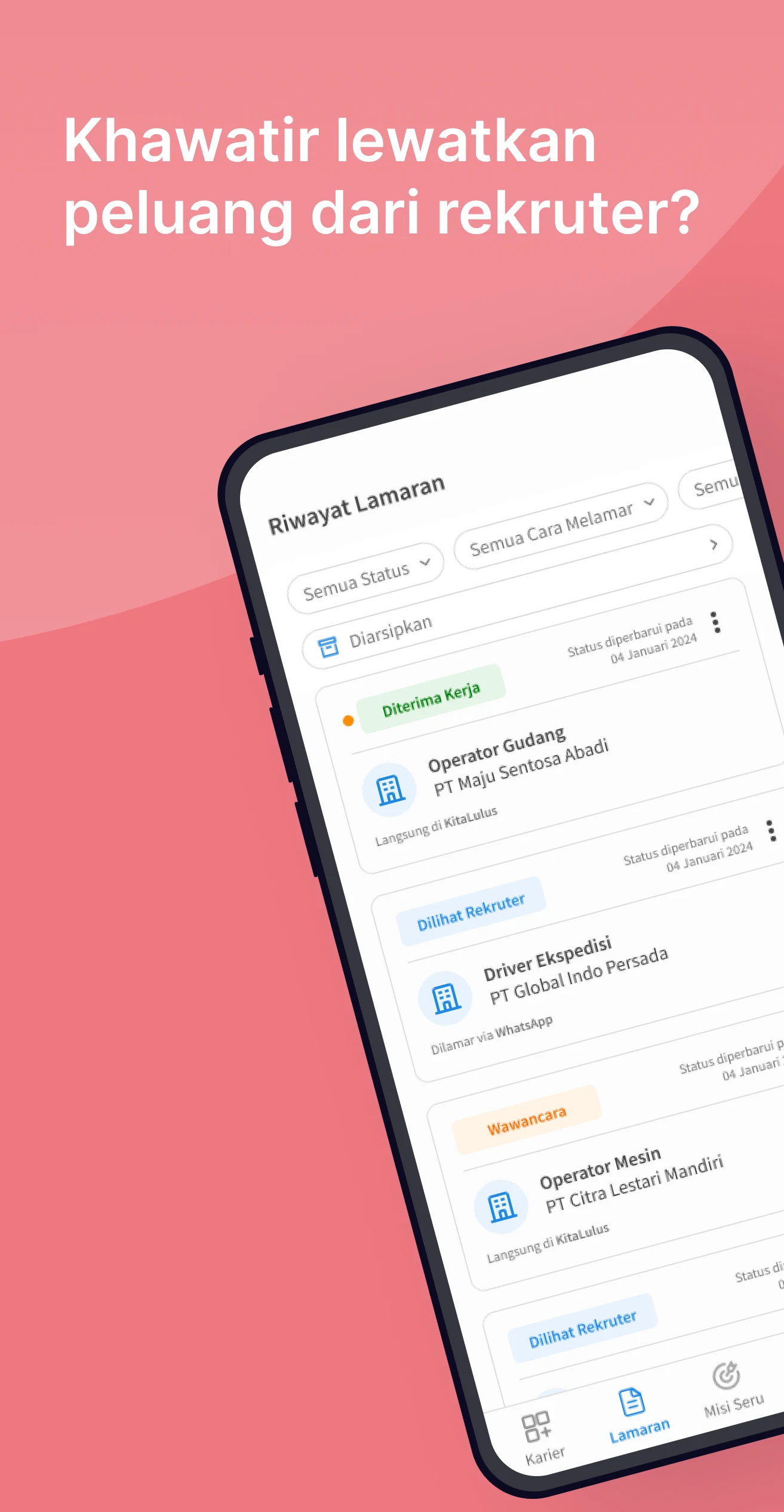 KitaLulus: Find Job & CV Maker screenshot